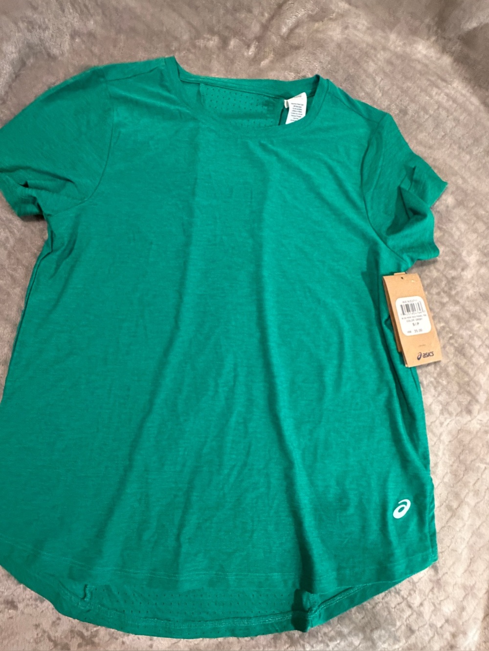ASICS Teal Green Short-Sleeve Athletic Tee